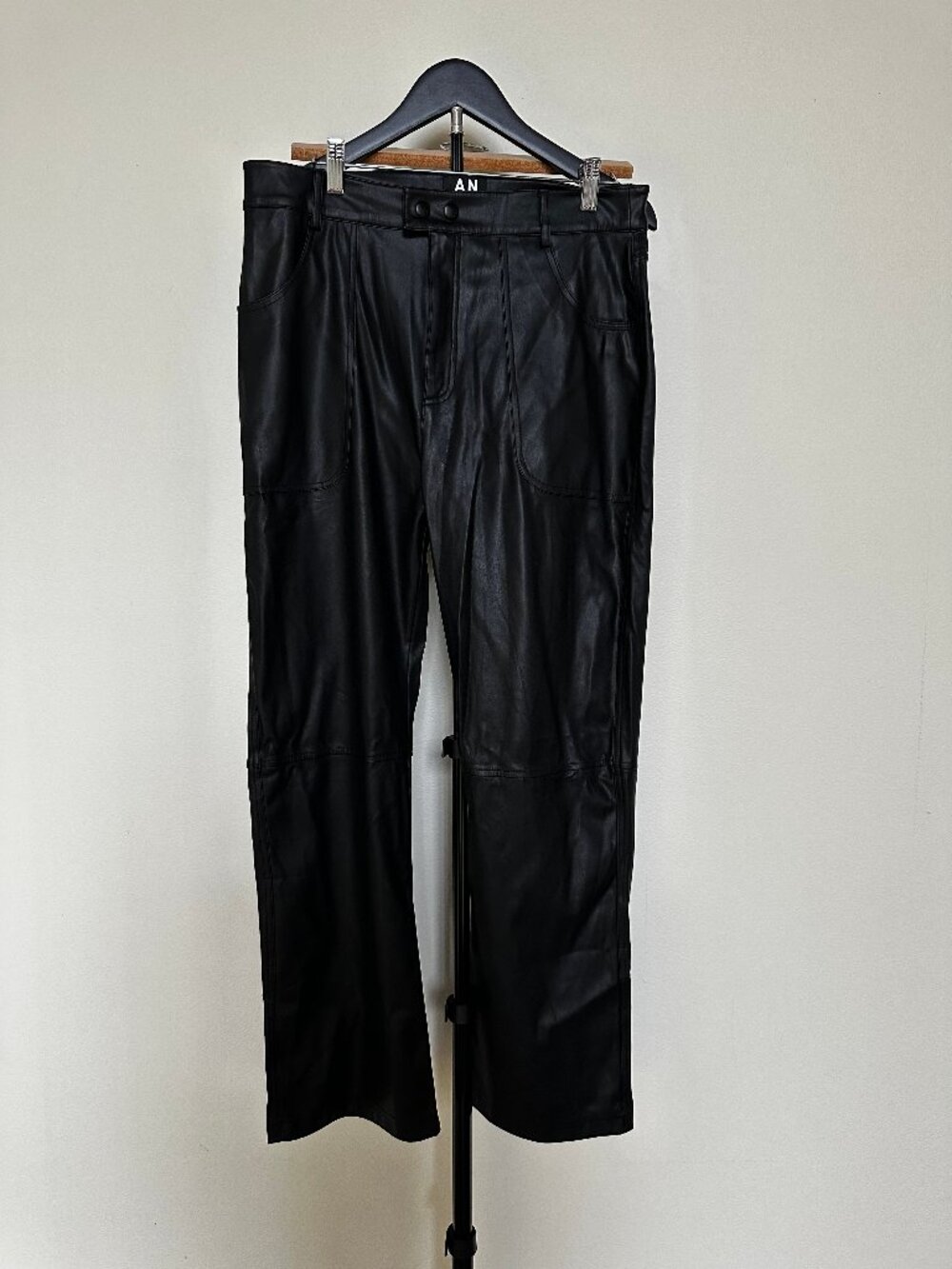Alp N Rock ANR+ Faux Leather Pants Black Size L